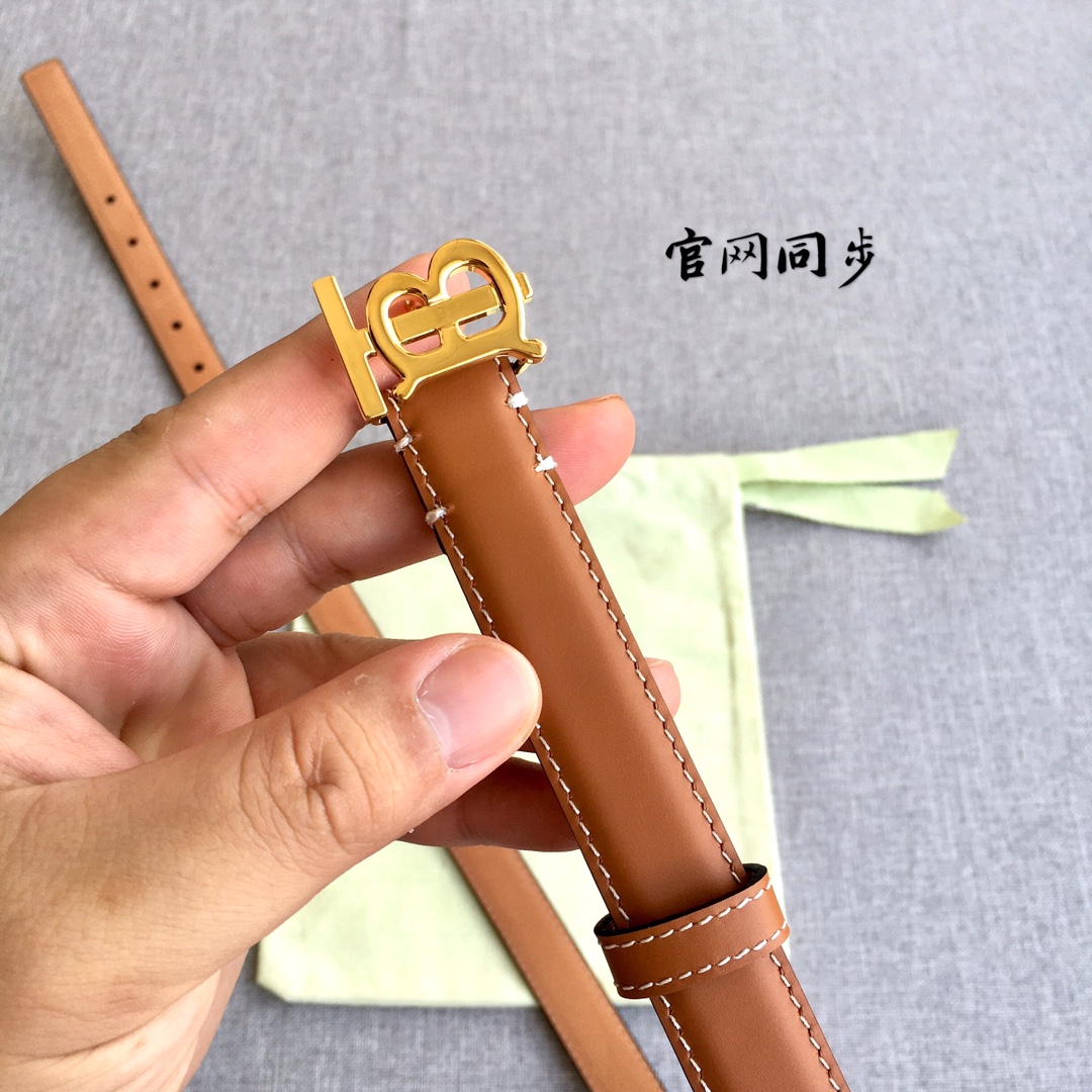Female Basic Belt Top Grain Leather 20mm