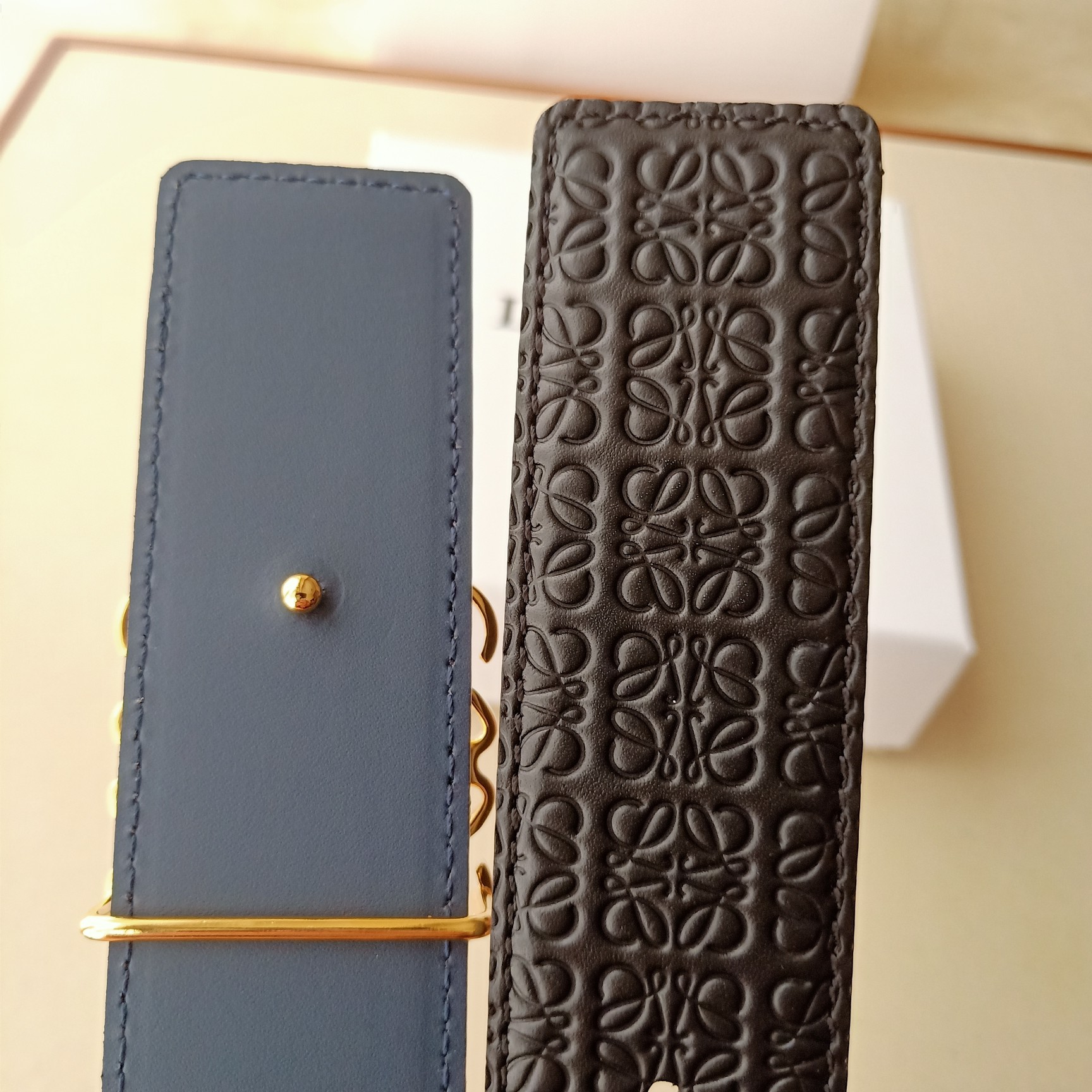 Loewe Basic Belt Top Grain Leather 40mm