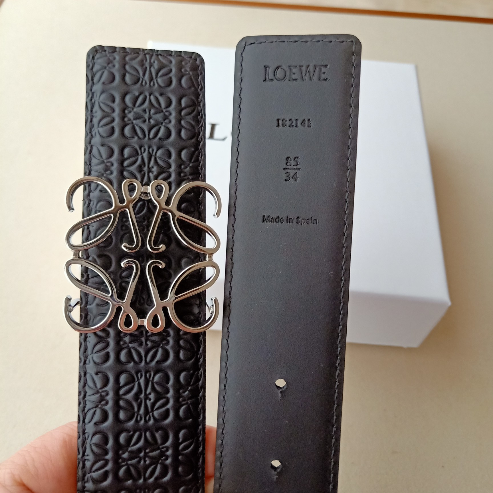 Loewe Basic Belt Top Grain Leather 40mm