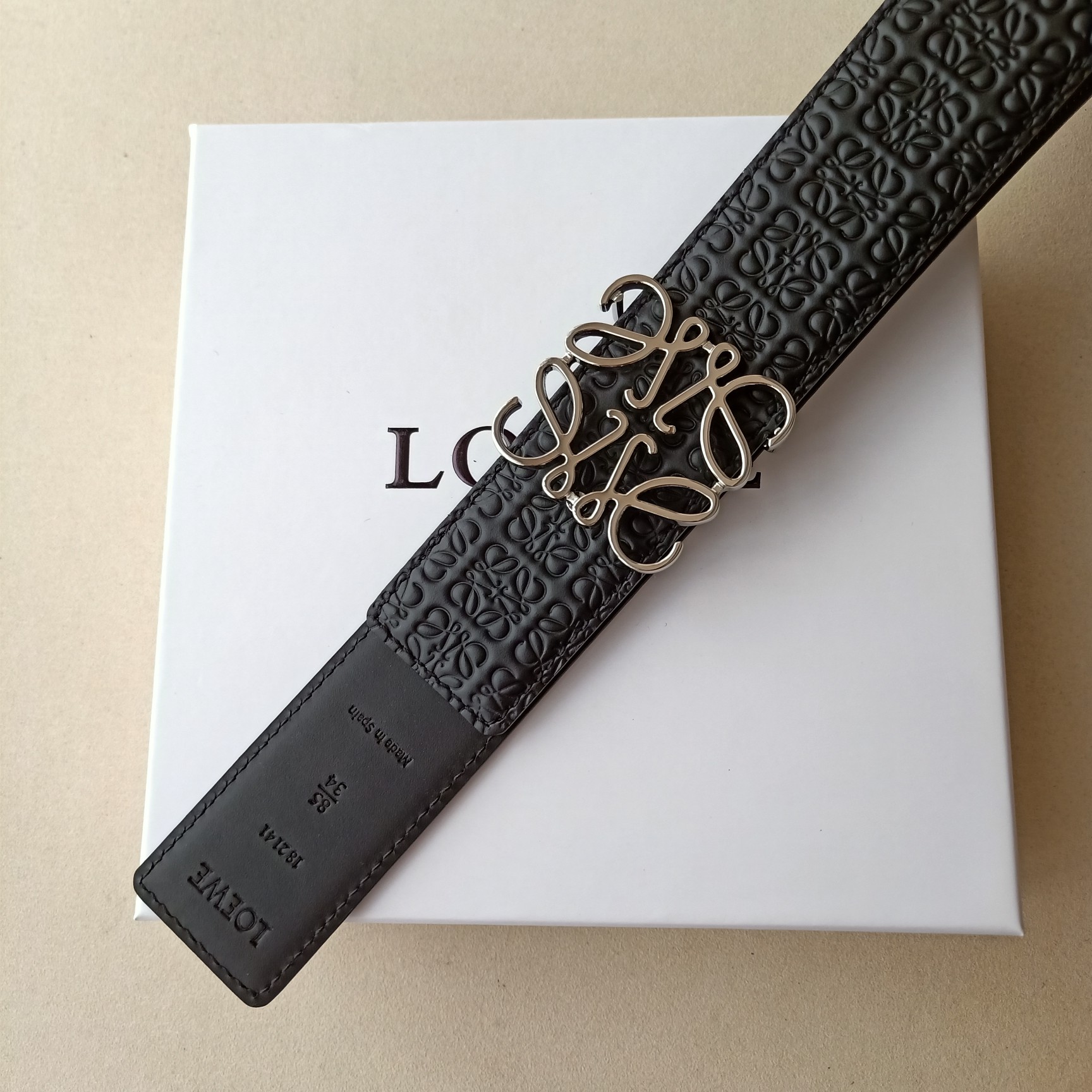 Loewe Basic Belt Top Grain Leather 40mm