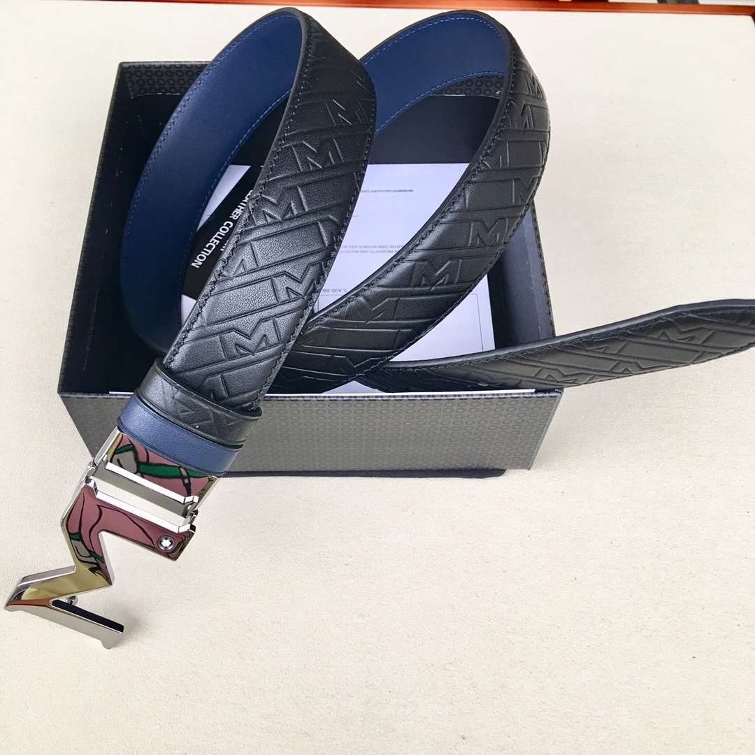 Montblanc Basic Belt Top Grain Leather 35mm