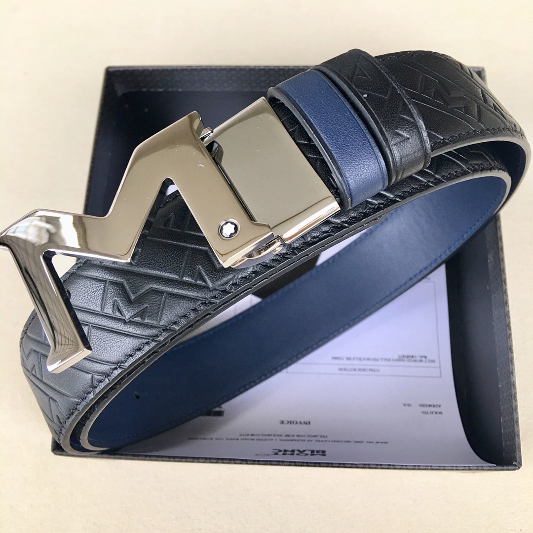 Montblanc Basic Belt Top Grain Leather 35mm