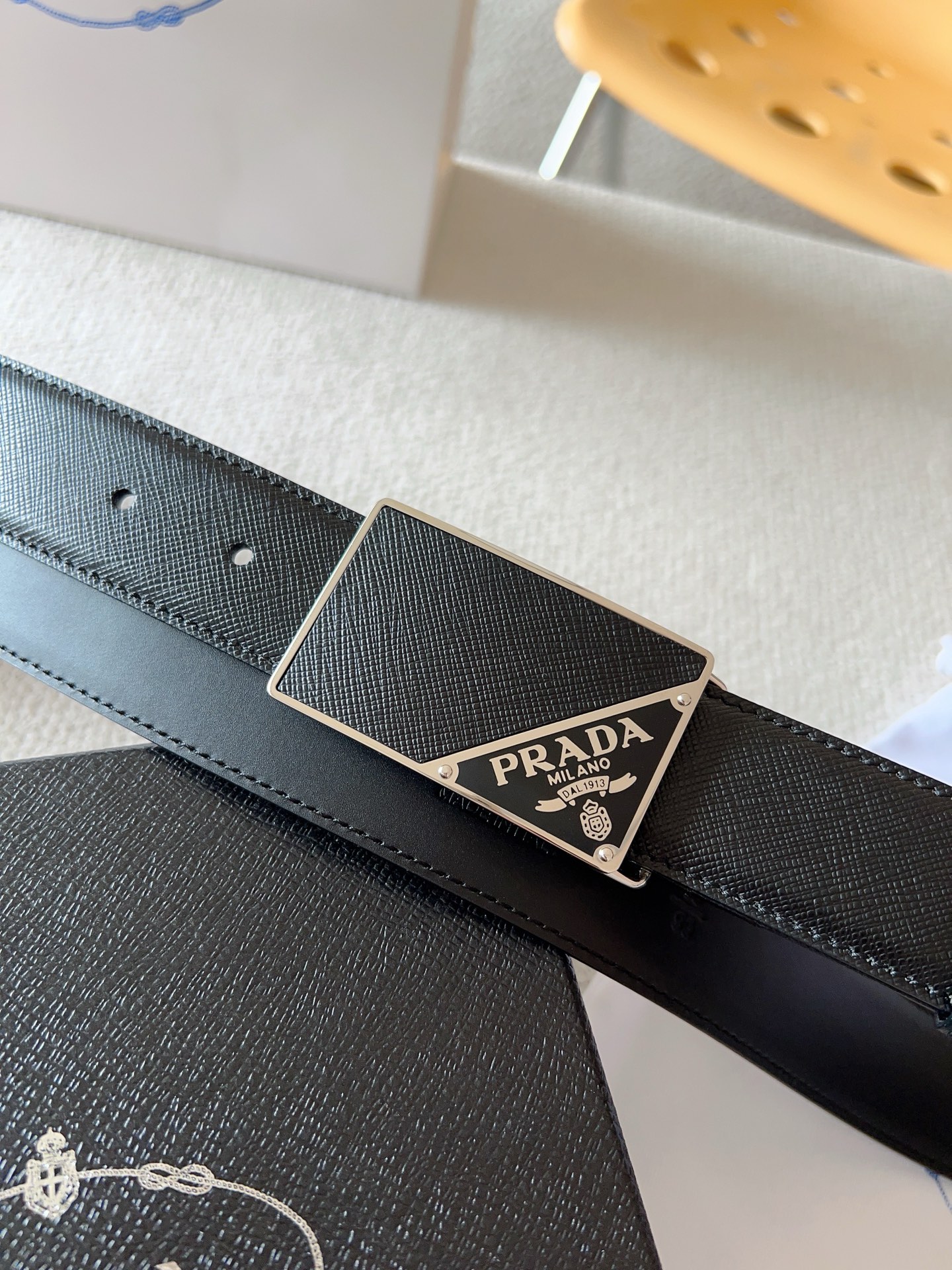 Prada Leather Belt 35mm