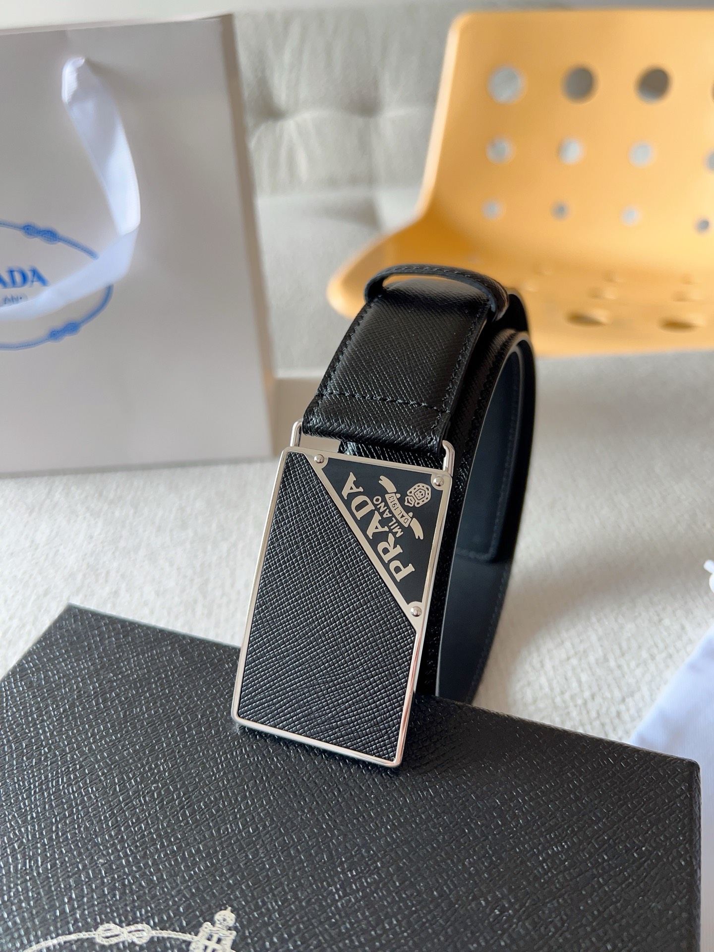Prada Leather Belt 35mm