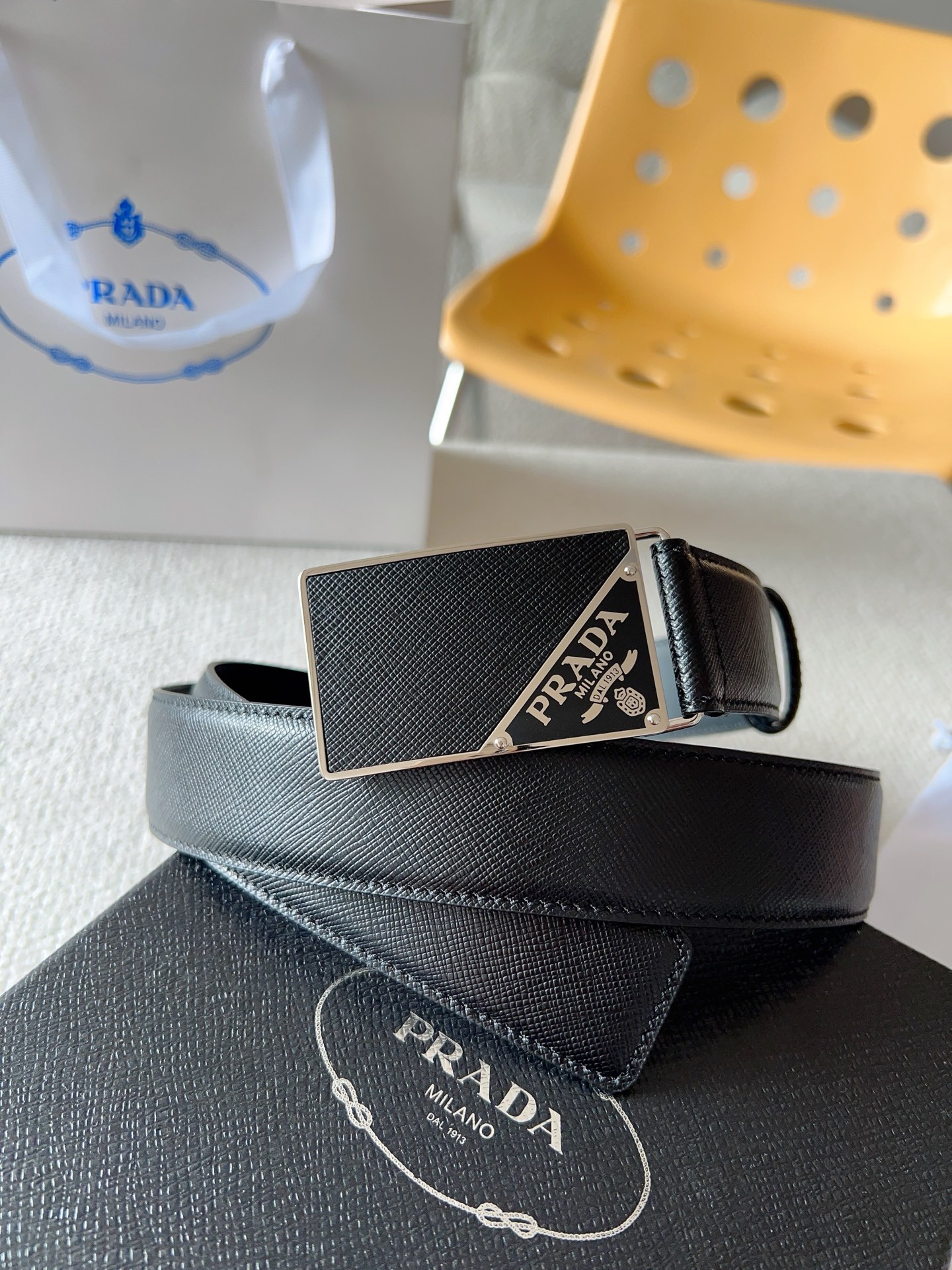 Prada Leather Belt 35mm