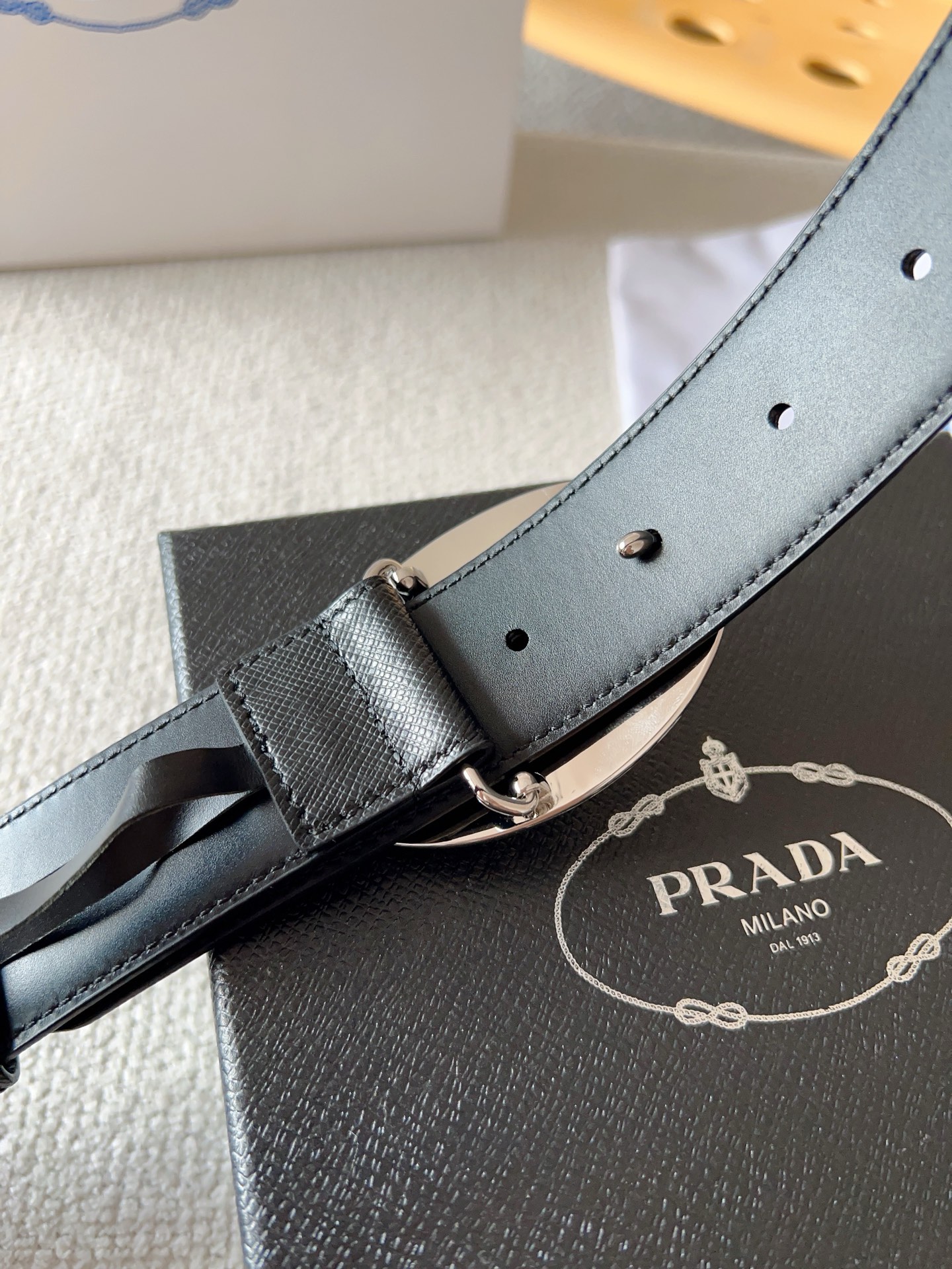 Prada Leather Belt 35mm