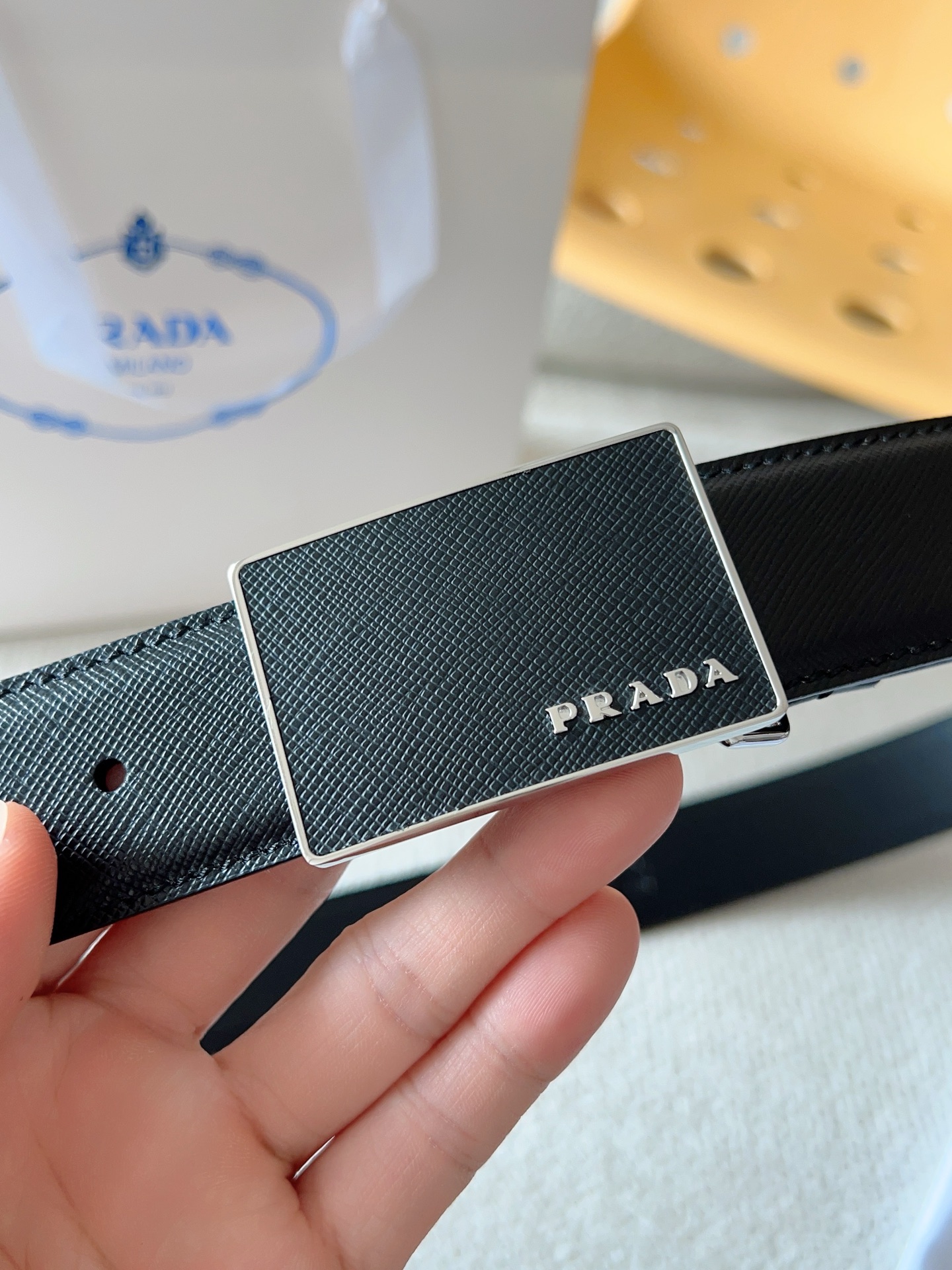 Prada Leather Belt 35mm