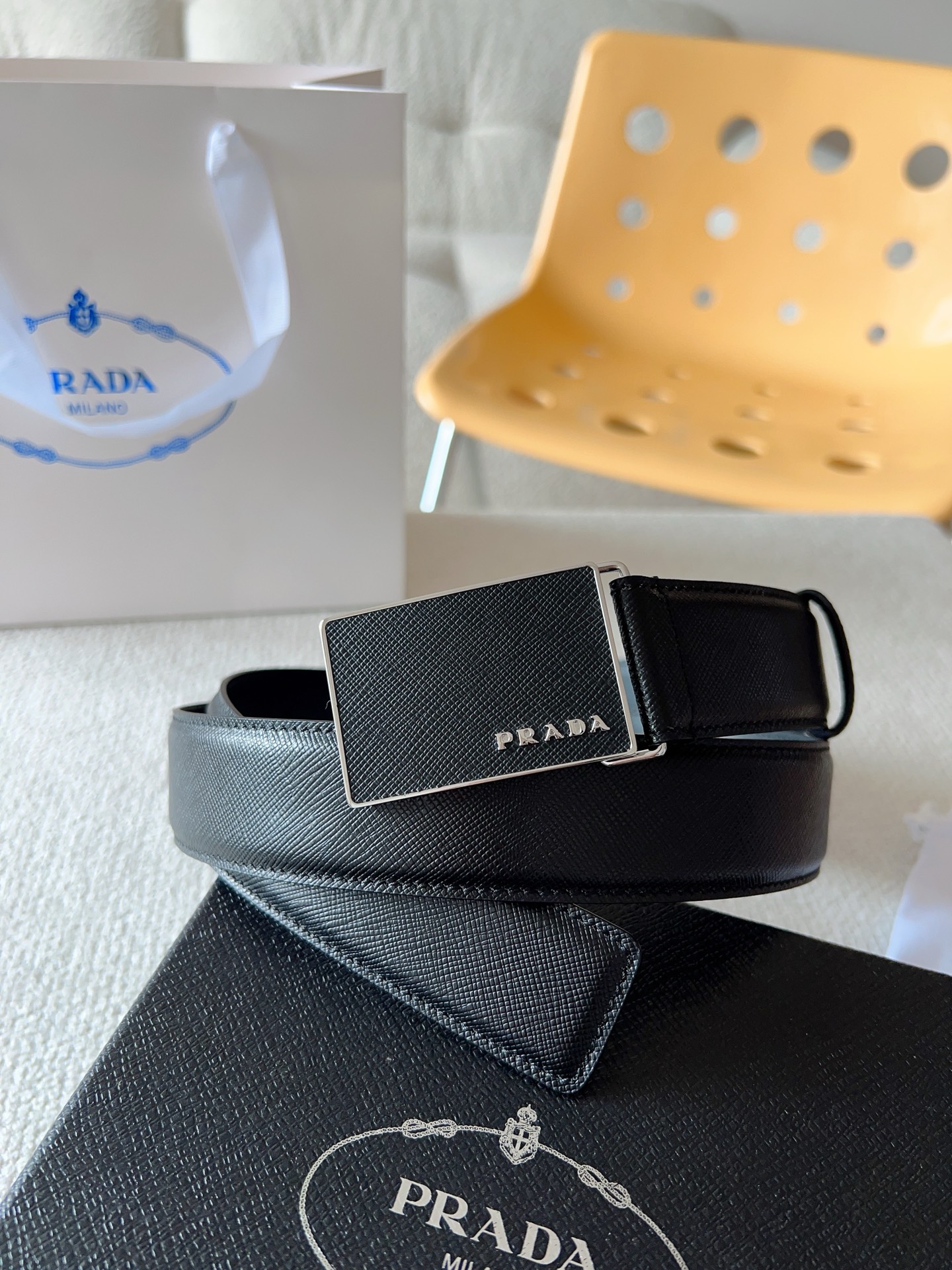 Prada Leather Belt 35mm