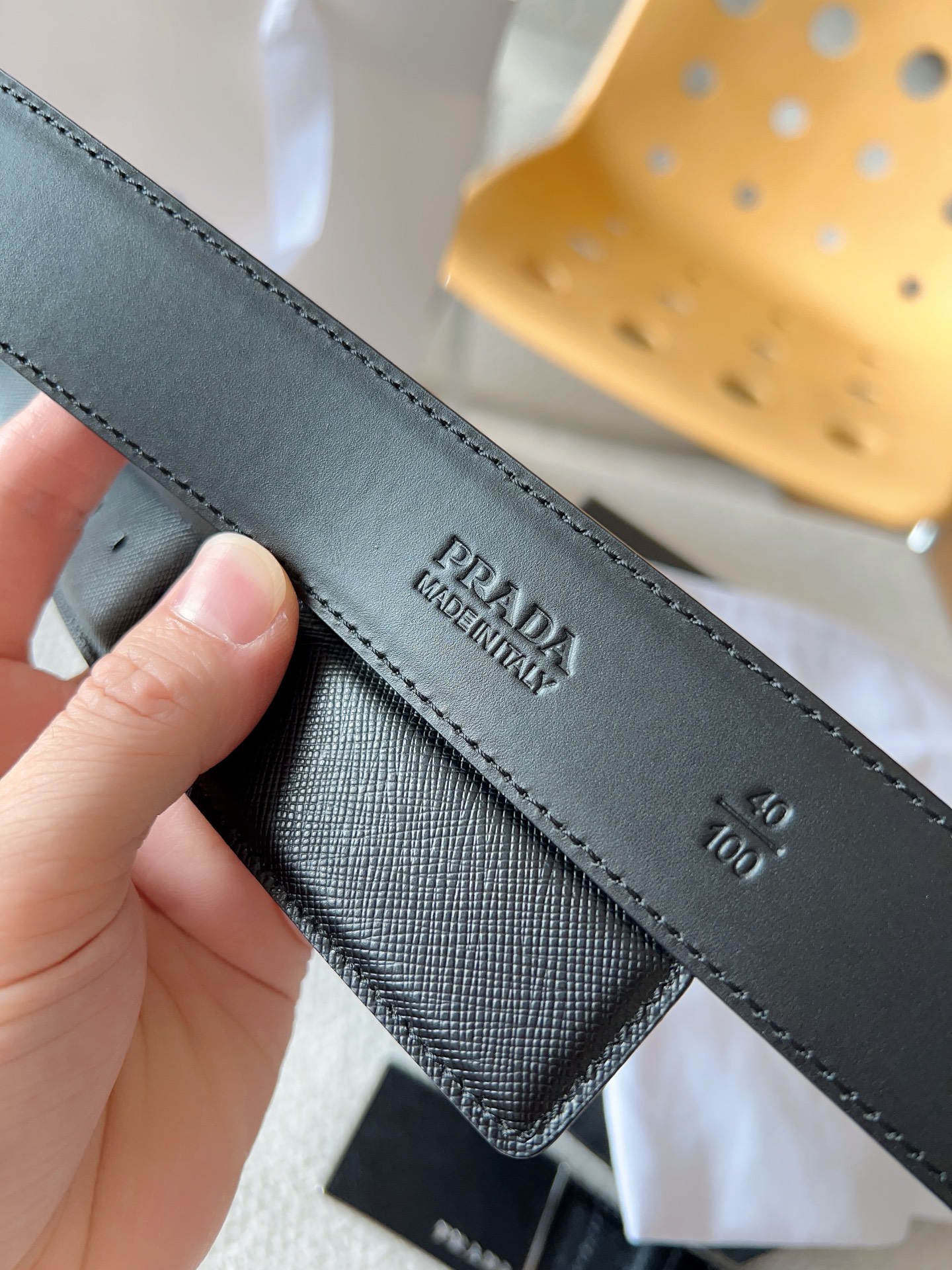 Prada Leather Belt 35mm