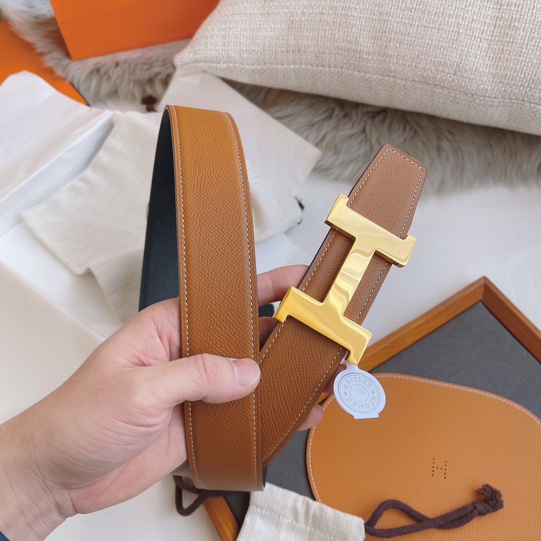 Hermès Leather Belt 38mm