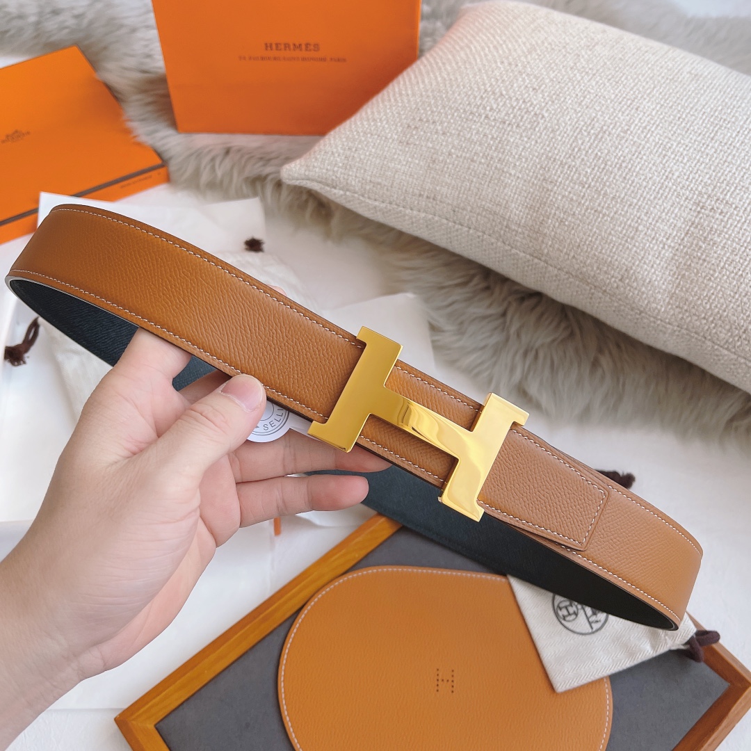 Hermès Leather Belt 38mm