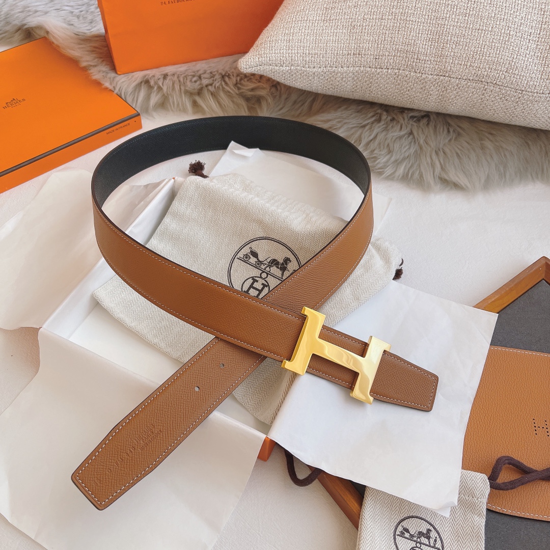 Hermès Leather Belt 38mm
