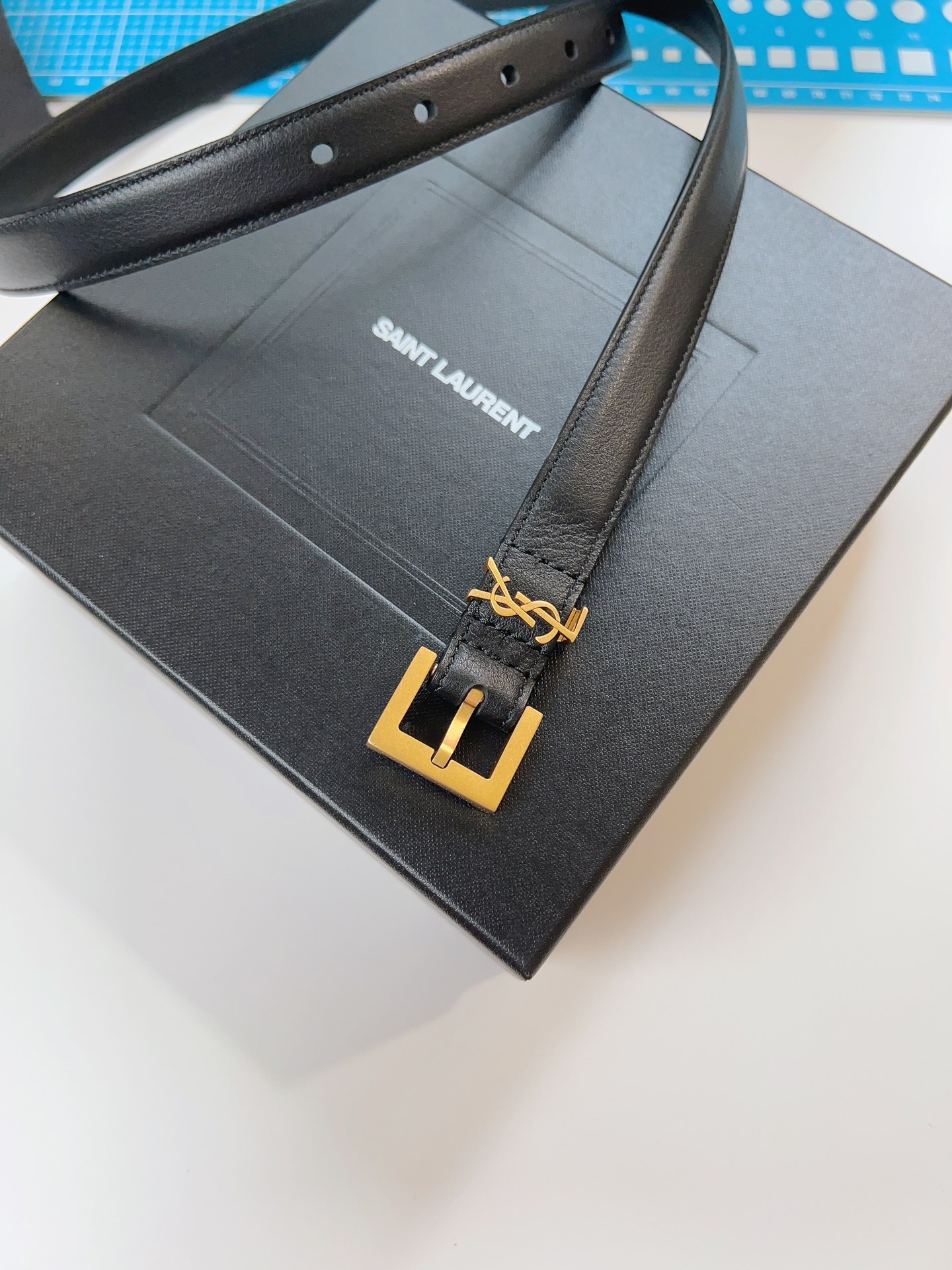 Saint Laurent Female Basic Belt Cow Leather
