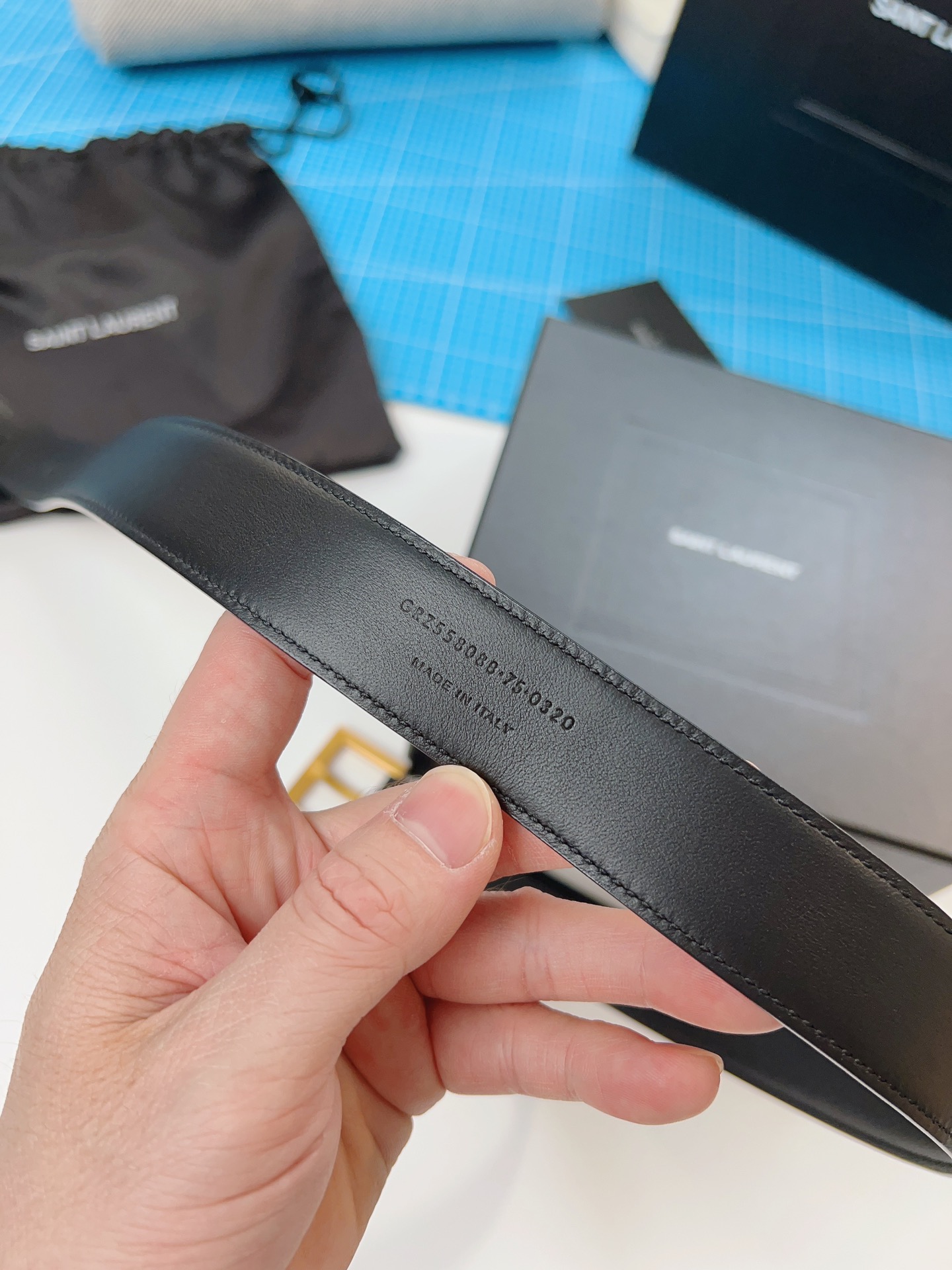 Saint Laurent Female Basic Belt Cow Leather