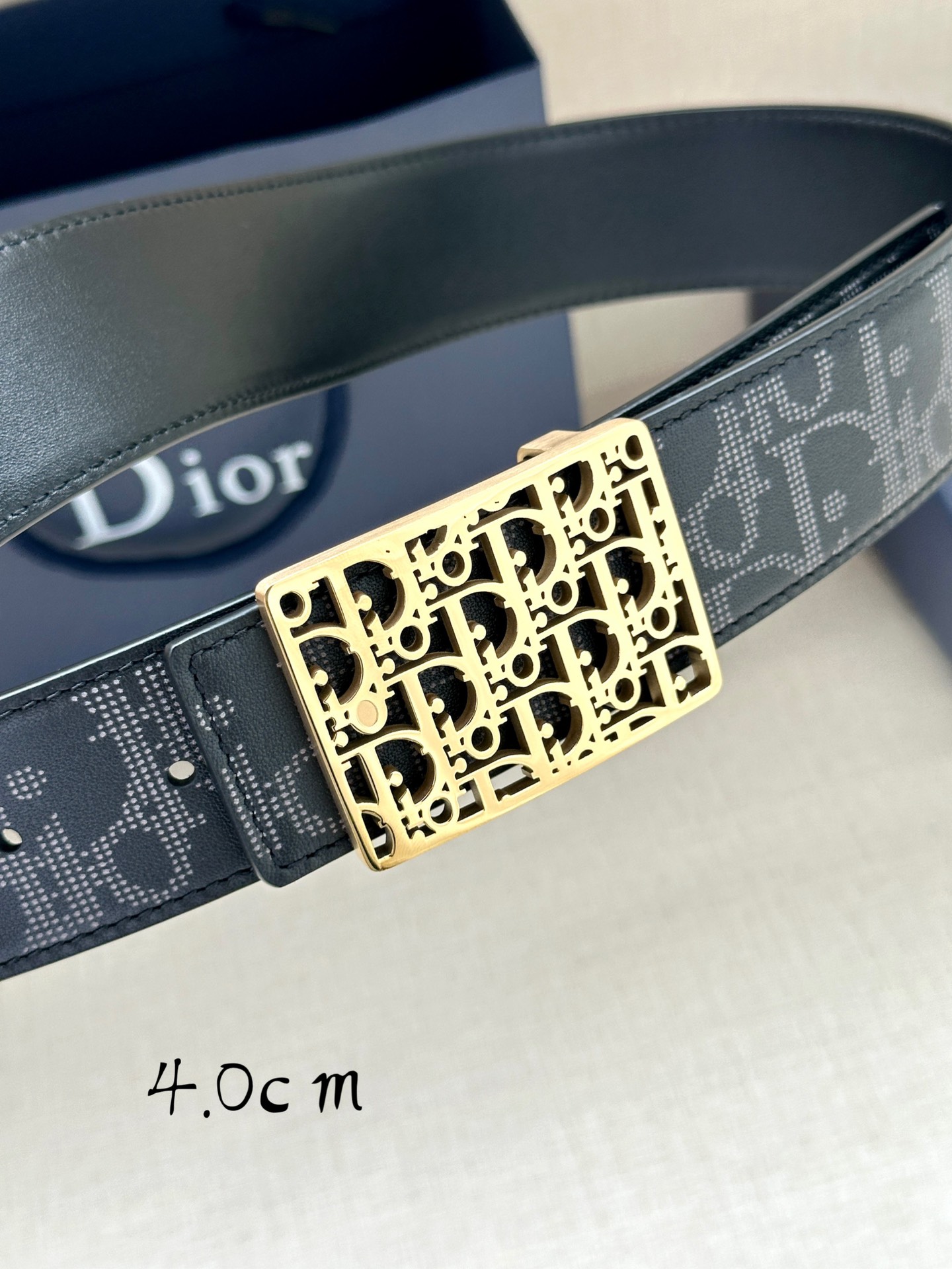 Dior Basic Belt Cow Leather Black L