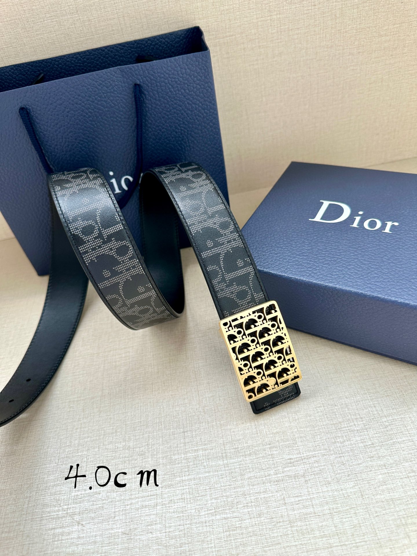 Dior Basic Belt Cow Leather Black L