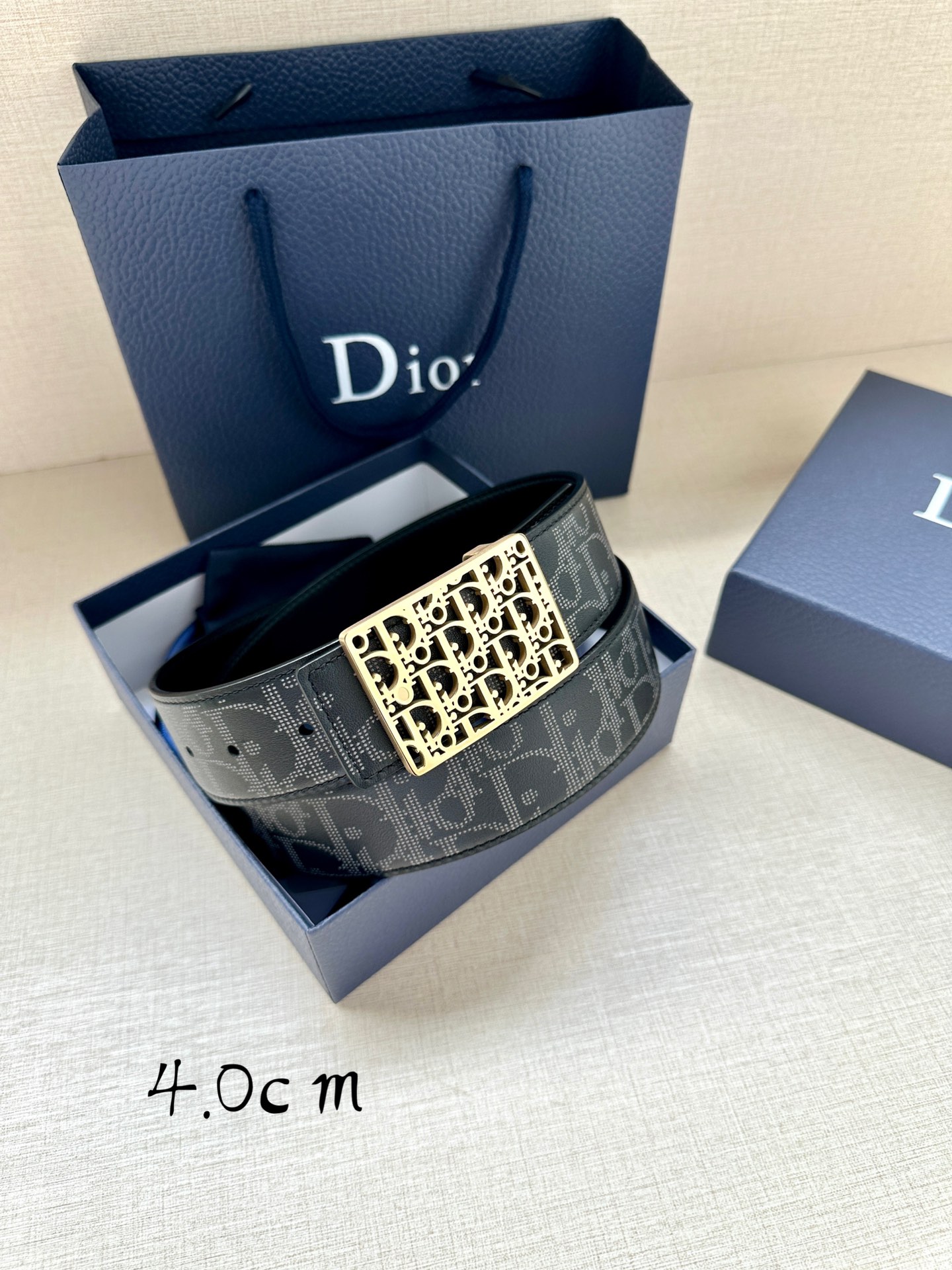 Dior Basic Belt Cow Leather Black L