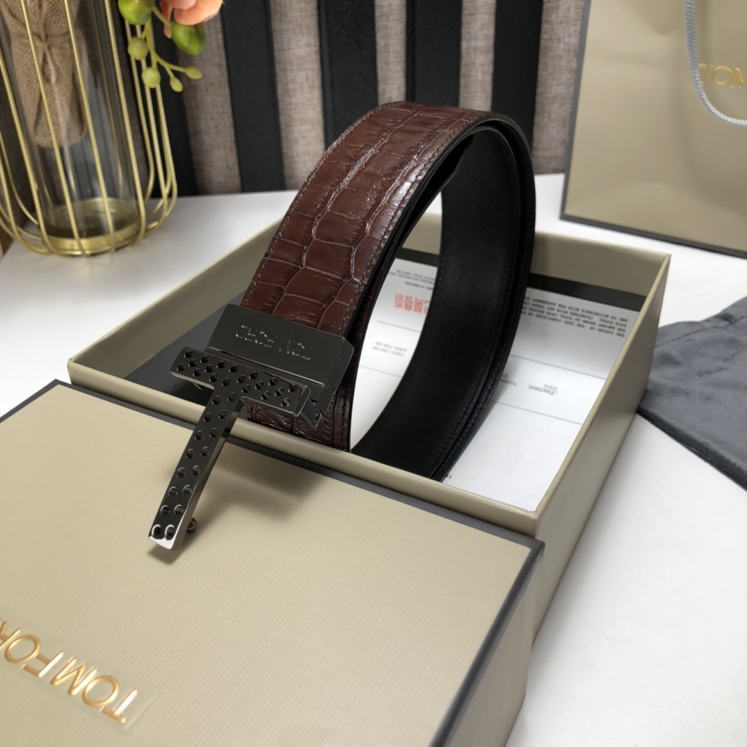 Tom Ford Leather Belt Cow Leather