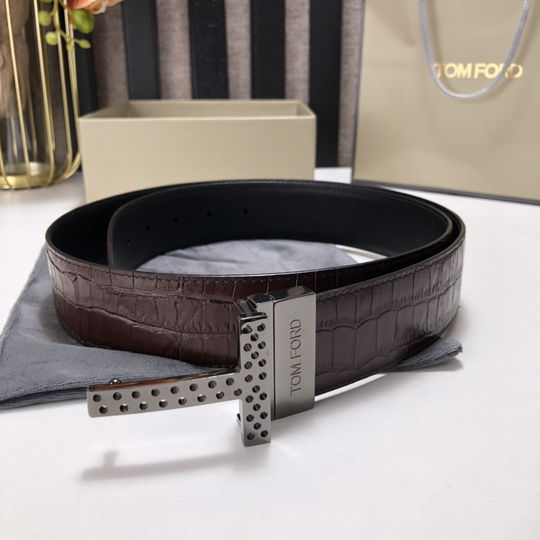 Tom Ford Leather Belt Cow Leather