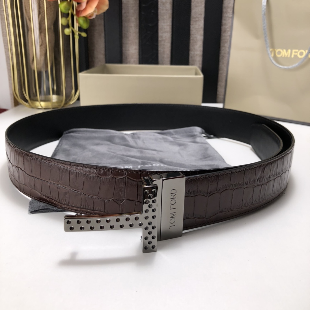 Tom Ford Leather Belt Cow Leather