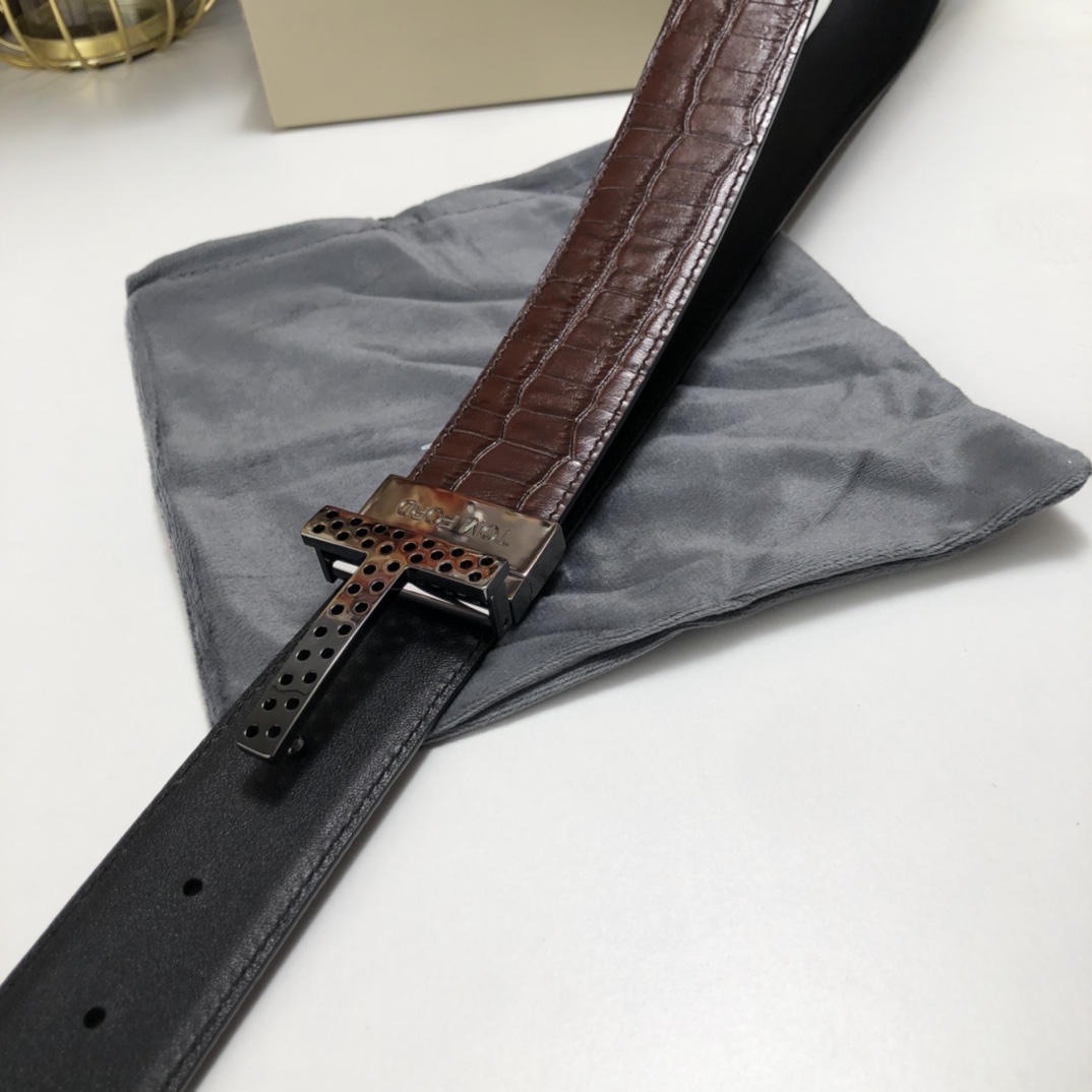 Tom Ford Leather Belt Cow Leather