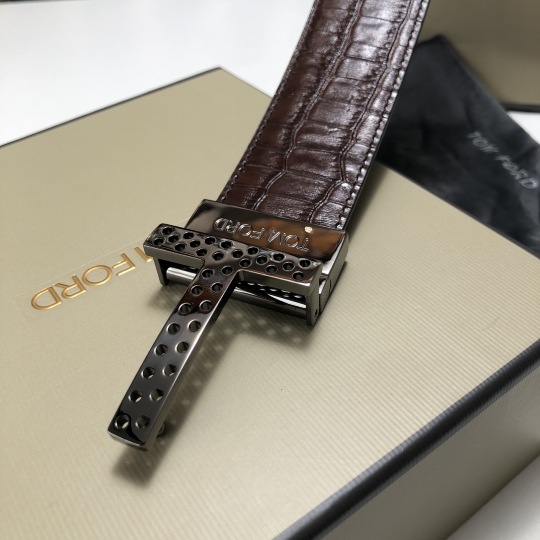 Tom Ford Leather Belt Cow Leather