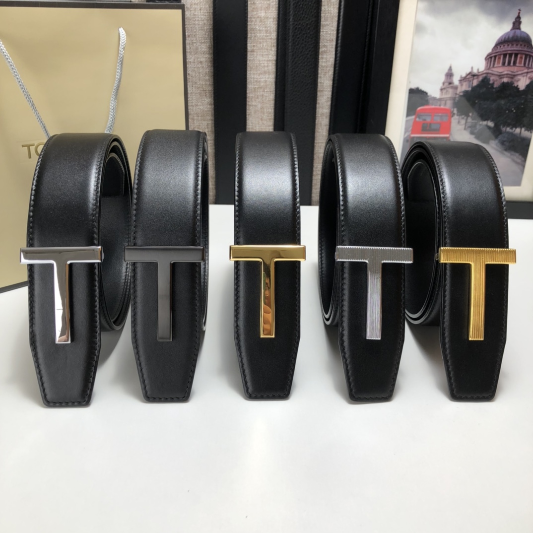Tom Ford Leather Belt Cow Leather