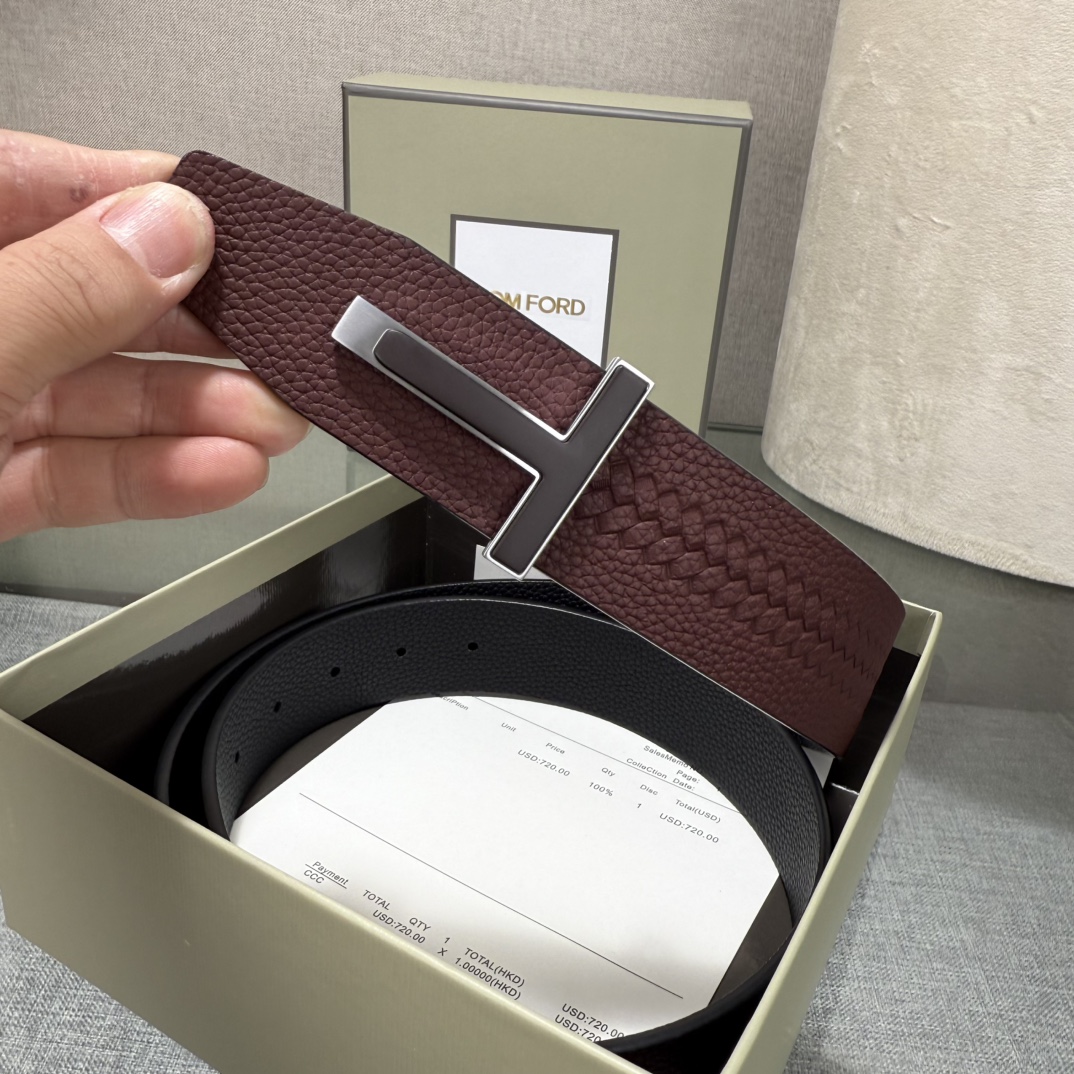 Tom Ford Basic Belt Top Grain Leather