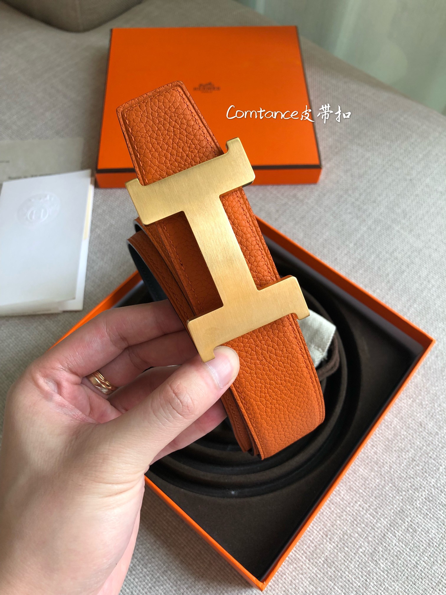 Hermès Male Basic Belt 38mm-s-m