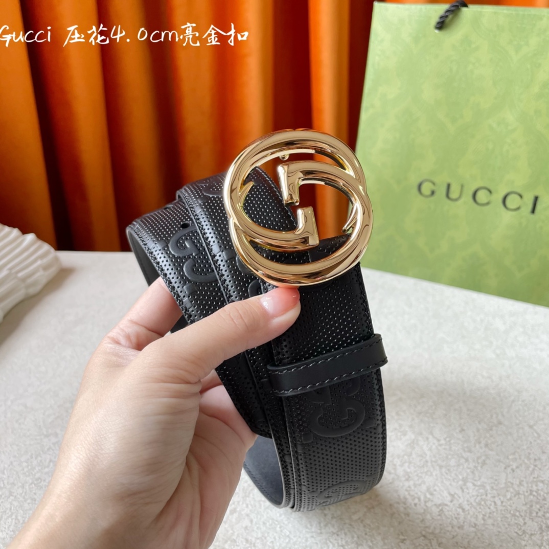 Gucci Basic Belt Cow Leather M