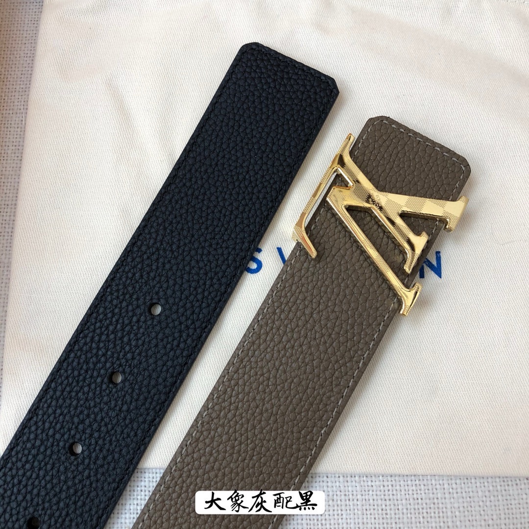 Louis Vuitton Leather Belt Cow Leather 40mm-s-l