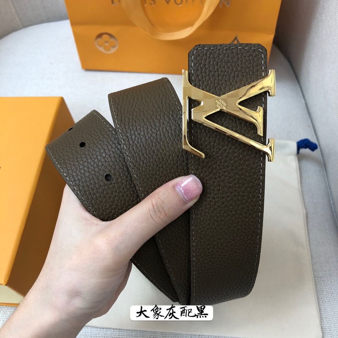 Louis Vuitton Leather Belt Cow Leather 40mm-s-l