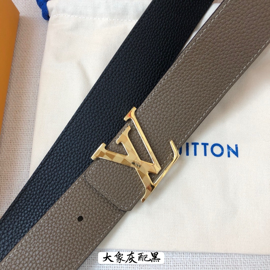 Louis Vuitton Leather Belt Cow Leather 40mm-s-l