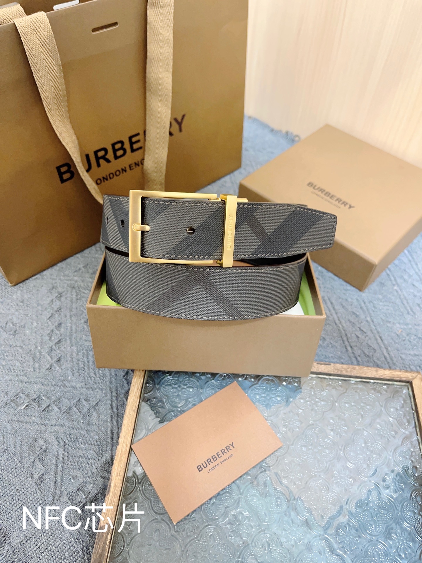 Burberry Leather Belt 35mm