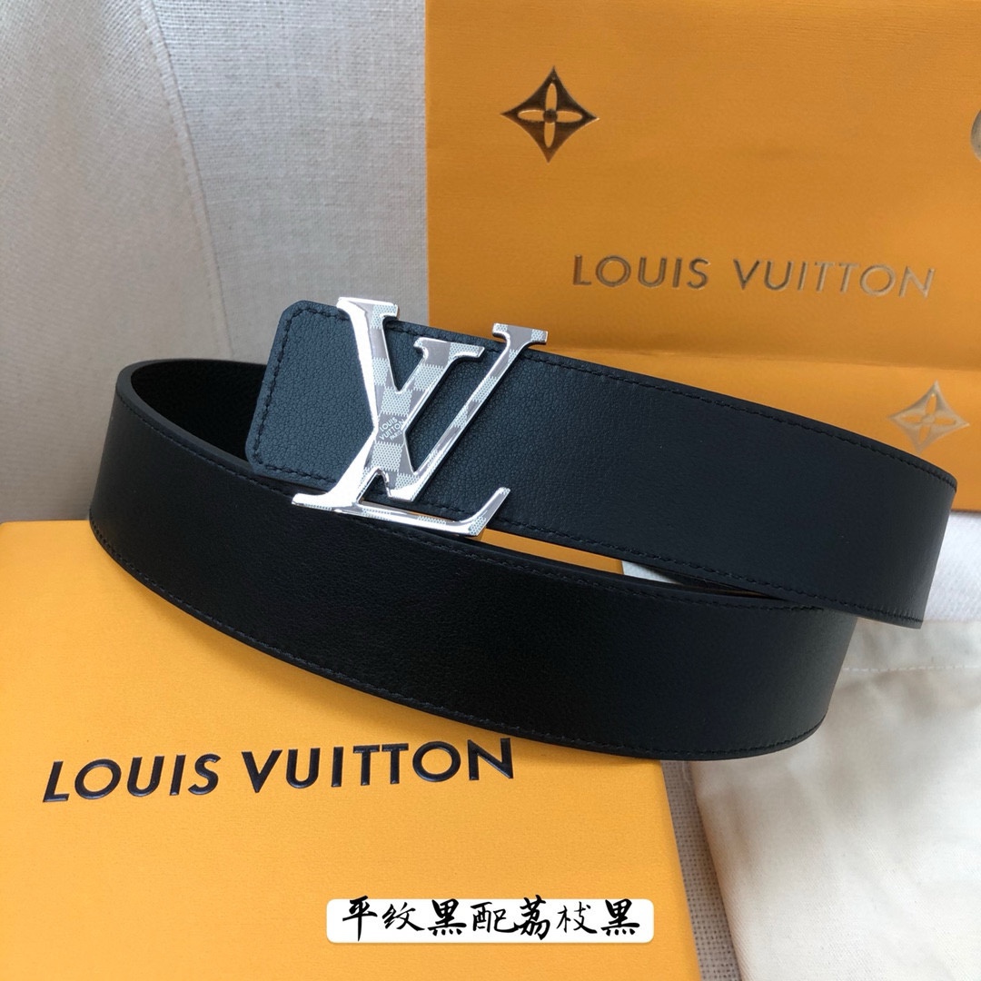 Louis Vuitton Leather Belt Cow Leather 40mm-s-l