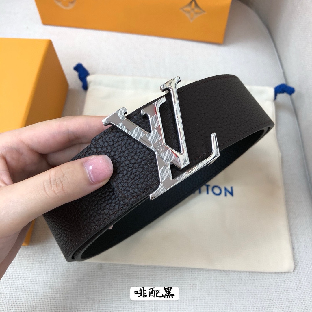 Louis Vuitton Leather Belt Cow Leather 40mm-s-l