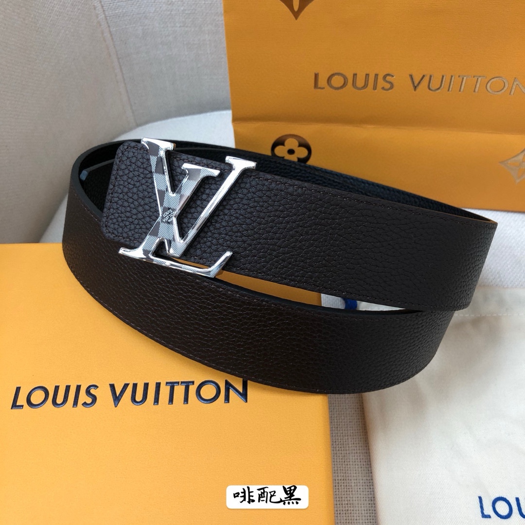 Louis Vuitton Leather Belt Cow Leather 40mm-s-l
