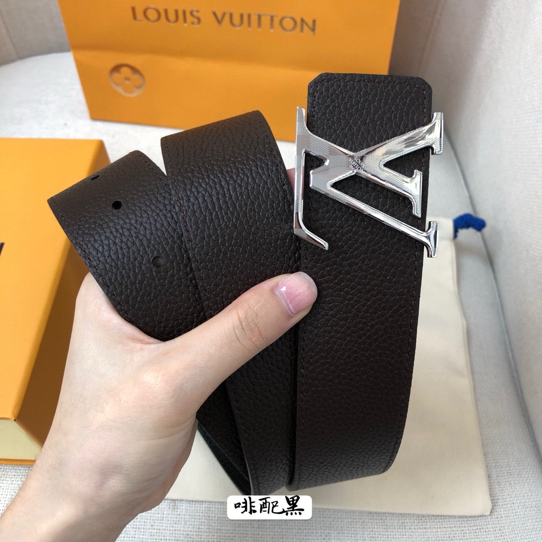 Louis Vuitton Leather Belt Cow Leather 40mm-s-l