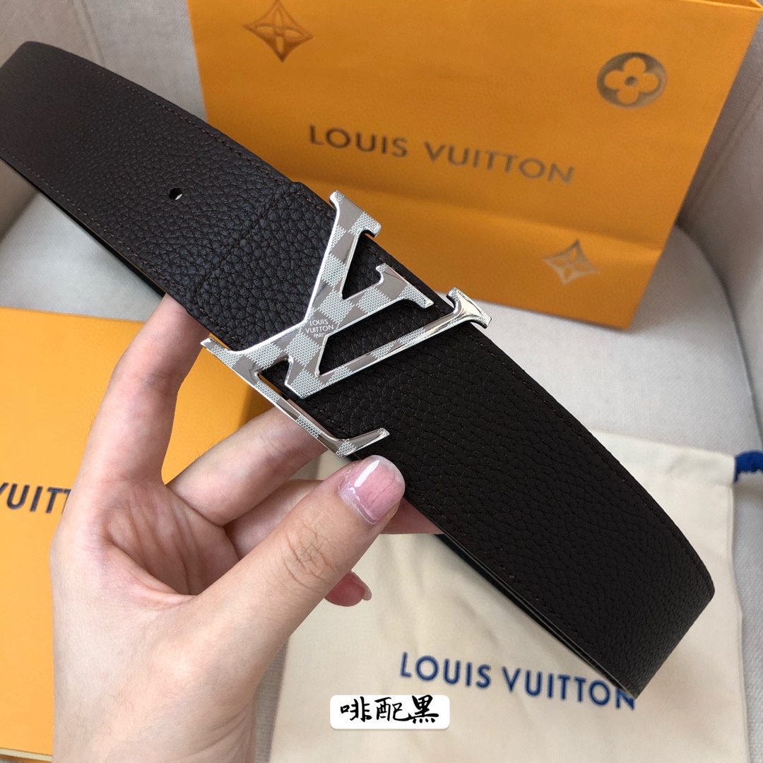 Louis Vuitton Leather Belt Cow Leather 40mm-s-l