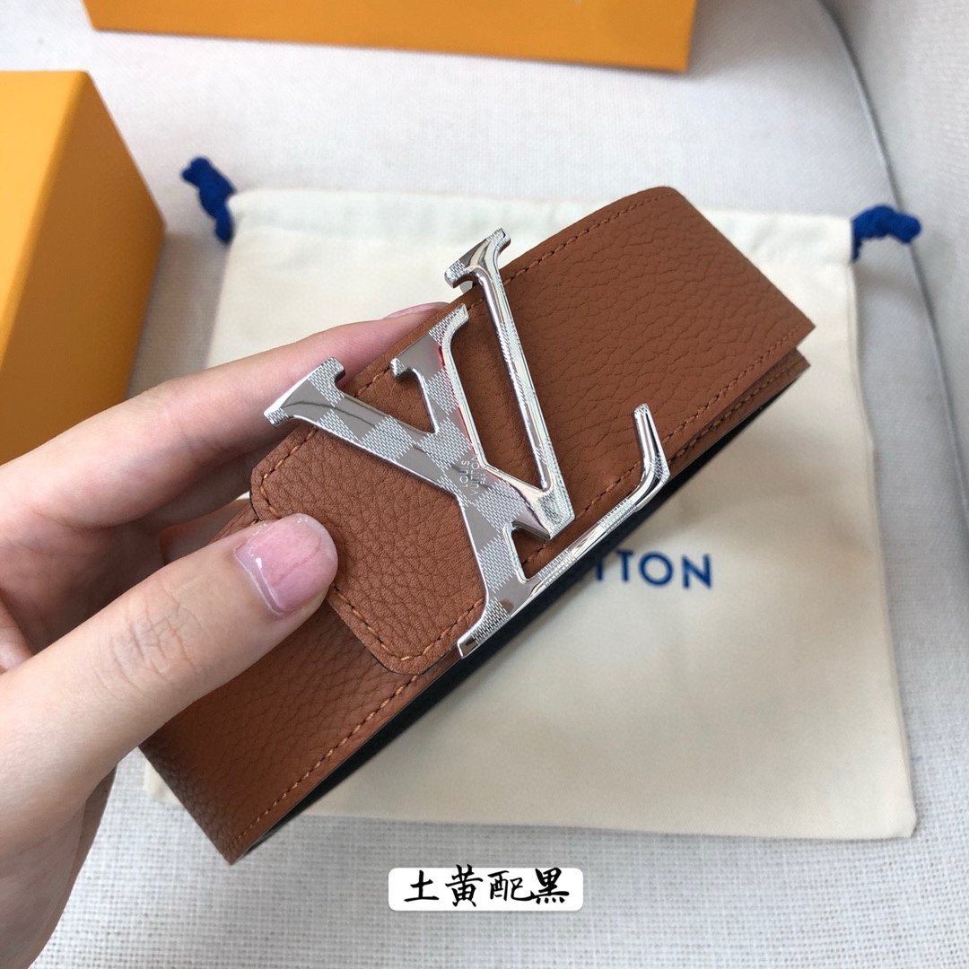 Louis Vuitton Leather Belt Cow Leather 40mm-s-l