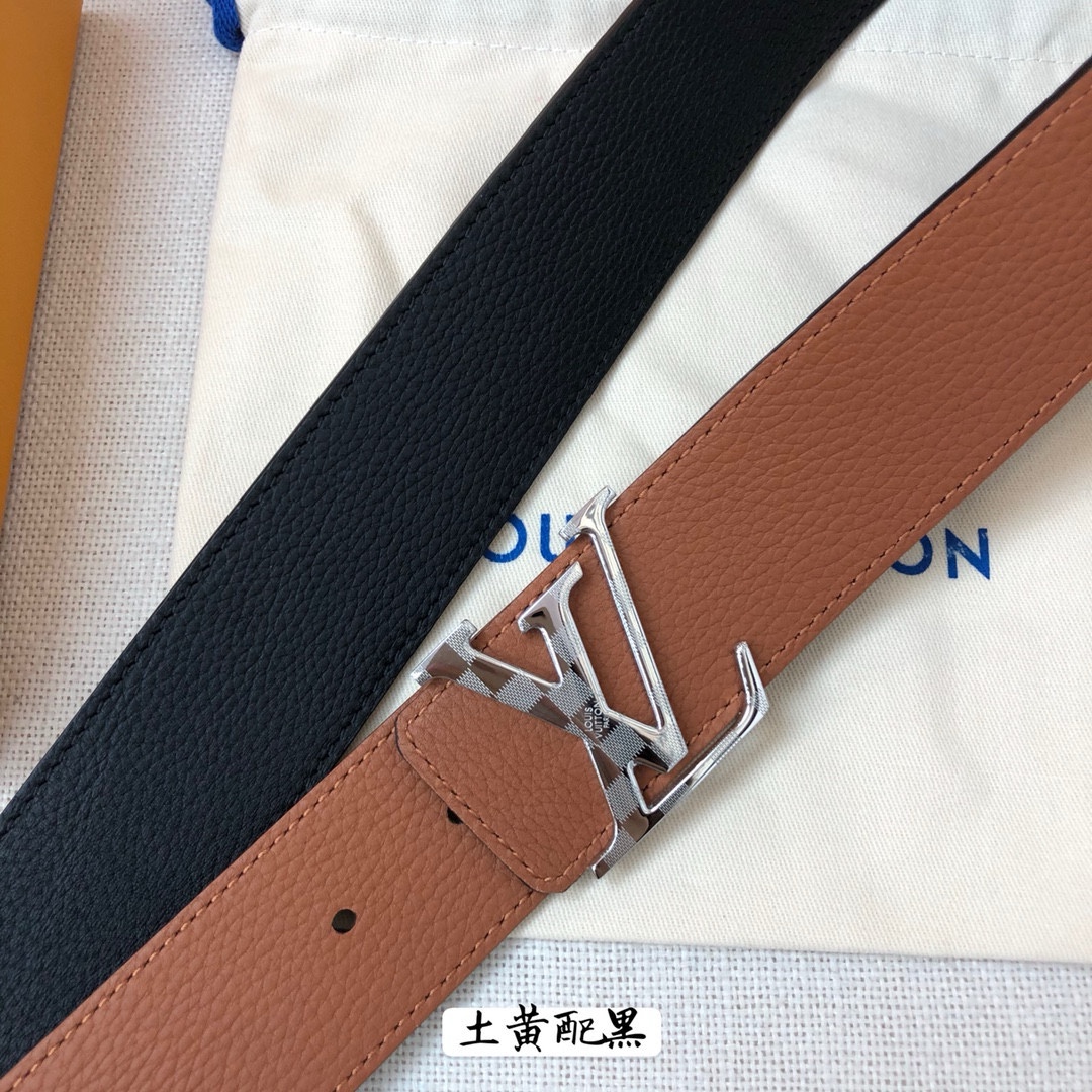 Louis Vuitton Leather Belt Cow Leather 40mm-s-l