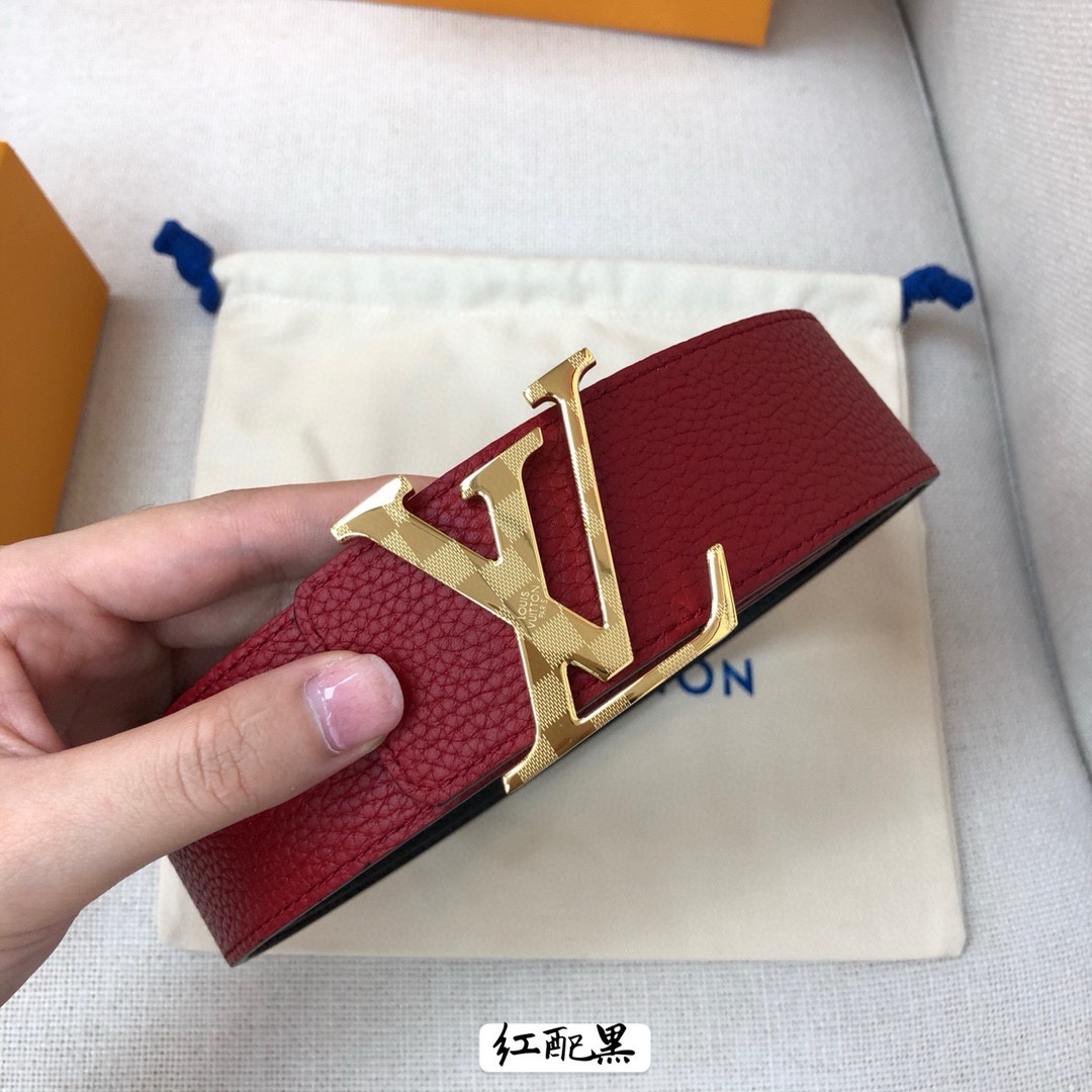 Louis Vuitton Leather Belt Cow Leather 40mm-s-l