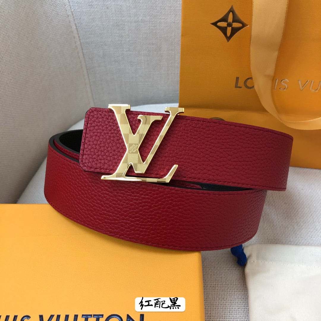 Louis Vuitton Leather Belt Cow Leather 40mm-s-l