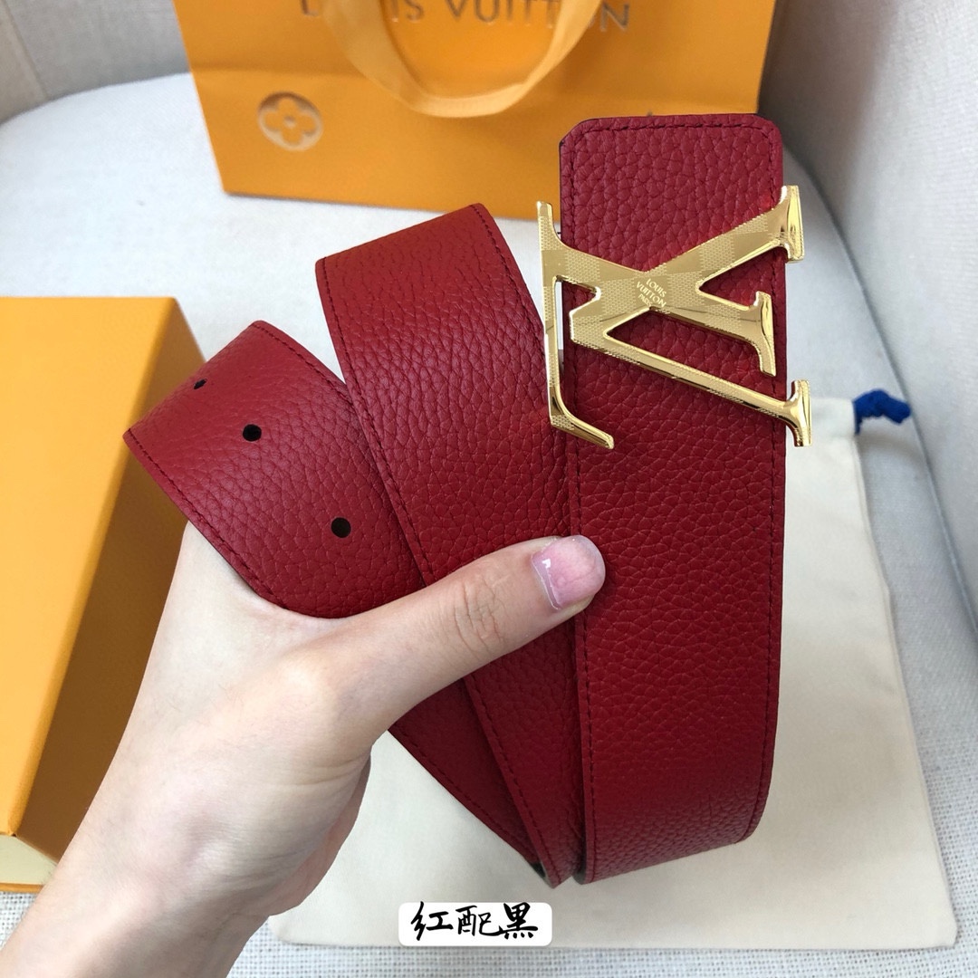 Louis Vuitton Leather Belt Cow Leather 40mm-s-l