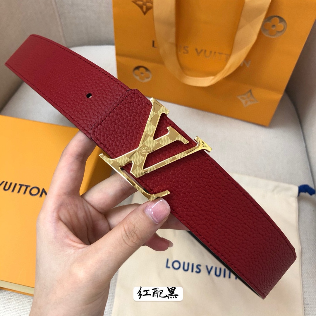 Louis Vuitton Leather Belt Cow Leather 40mm-s-l