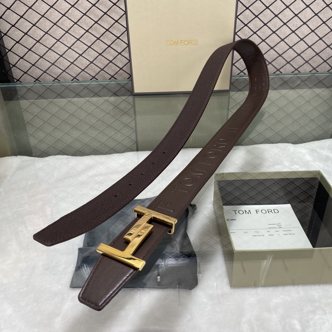 Tom Ford Basic Belt Top Grain Leather