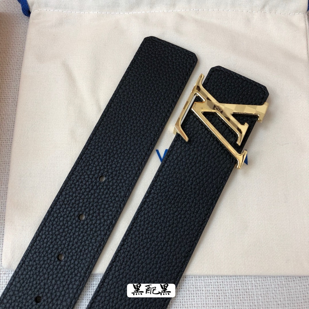 Louis Vuitton Leather Belt Cow Leather 40mm-s-l