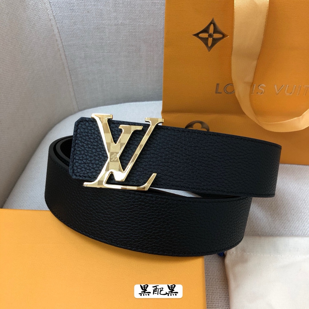 Louis Vuitton Leather Belt Cow Leather 40mm-s-l