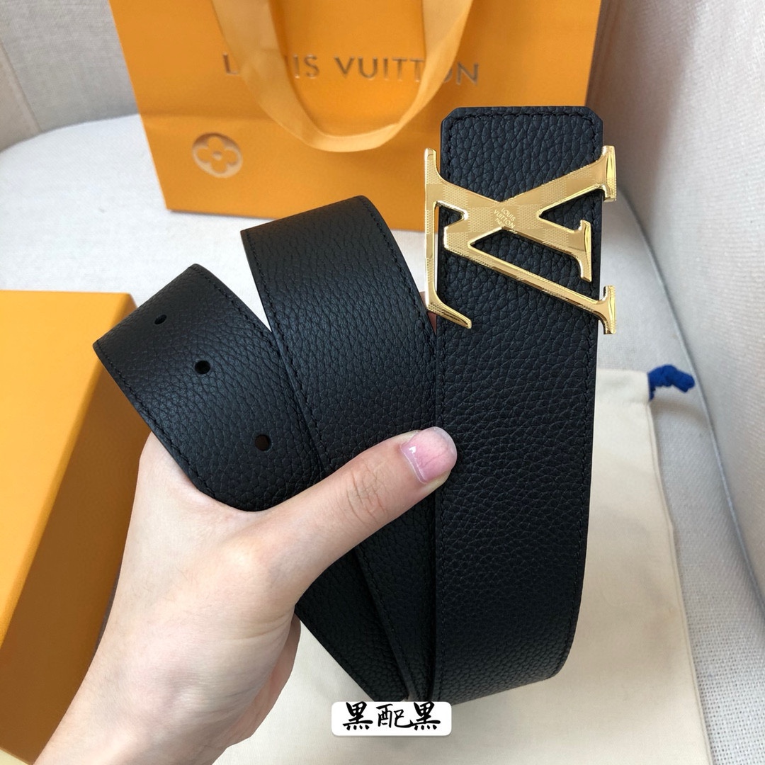 Louis Vuitton Leather Belt Cow Leather 40mm-s-l