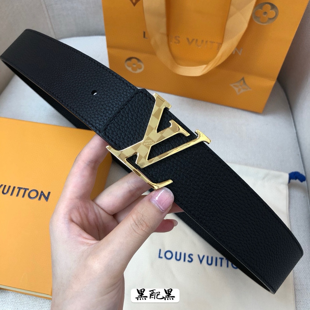 Louis Vuitton Leather Belt Cow Leather 40mm-s-l
